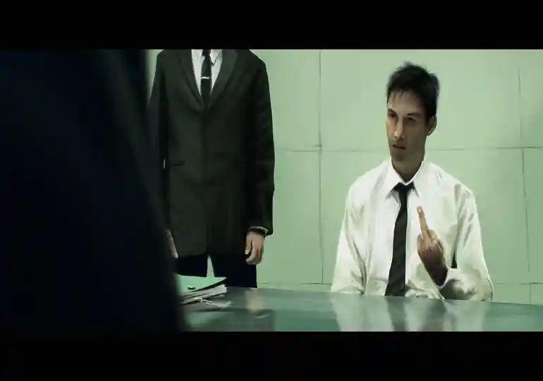 matrix interrogation scene